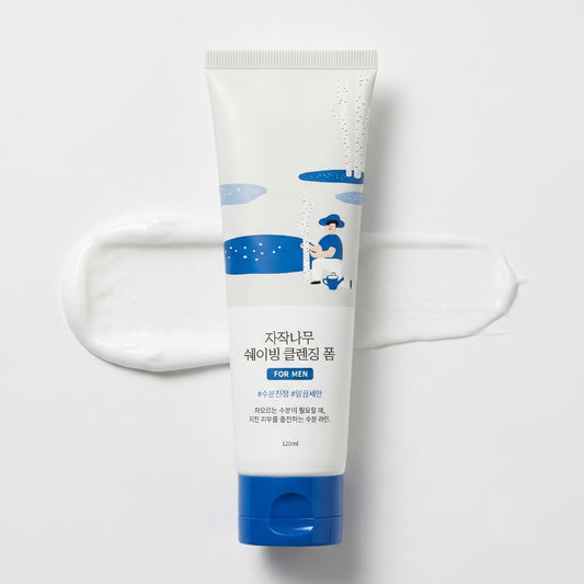 ROUND LAB For Men Birch Juice Shaving Cleansing Foam 120ml PureBloom